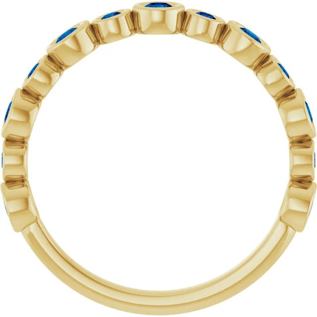 10K Rose 1/3 CTW Lab-Grown Diamond  Anniversary Band