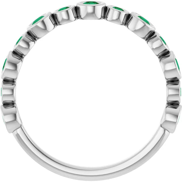 10K Rose 1/3 CTW Lab-Grown Diamond  Anniversary Band