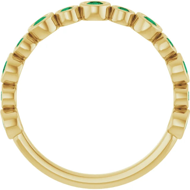 10K Rose 1/3 CTW Lab-Grown Diamond  Anniversary Band
