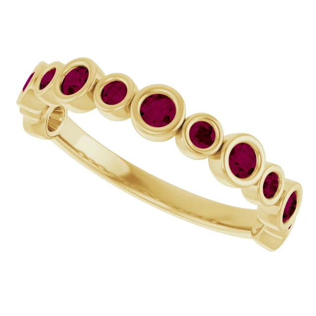 10K Rose 1/3 CTW Lab-Grown Diamond  Anniversary Band