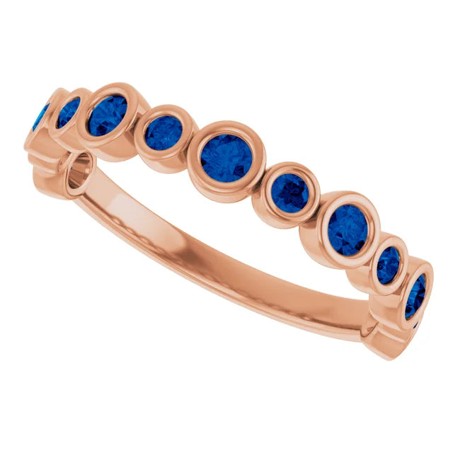 10K Rose 1/3 CTW Lab-Grown Diamond  Anniversary Band