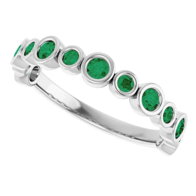 10K Rose 1/3 CTW Lab-Grown Diamond  Anniversary Band
