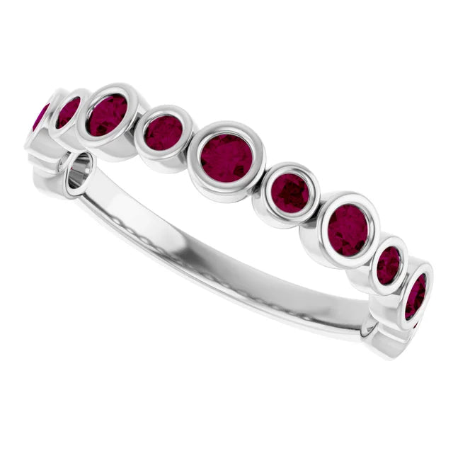10K Rose 1/3 CTW Lab-Grown Diamond  Anniversary Band