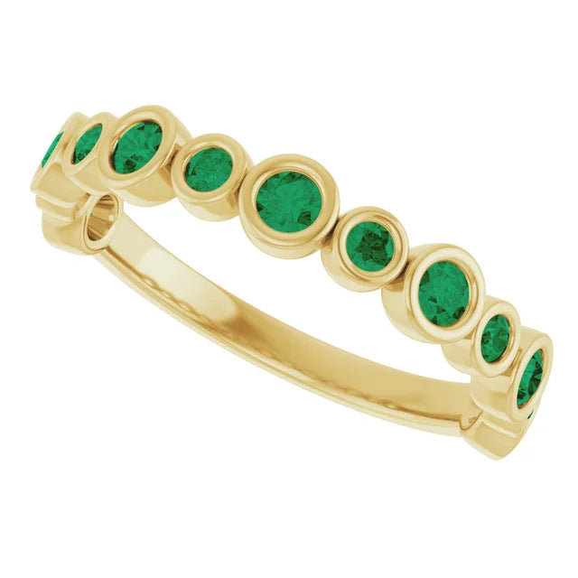 10K Rose 1/3 CTW Lab-Grown Diamond  Anniversary Band