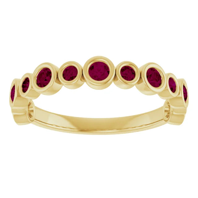 10K Rose 1/3 CTW Lab-Grown Diamond  Anniversary Band