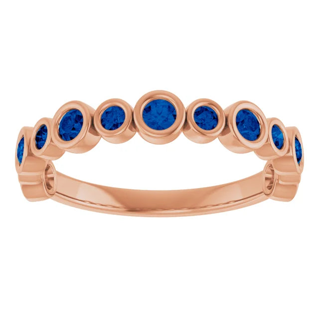 10K Rose 1/3 CTW Lab-Grown Diamond  Anniversary Band