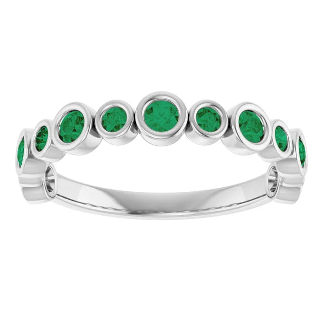10K Rose 1/3 CTW Lab-Grown Diamond  Anniversary Band