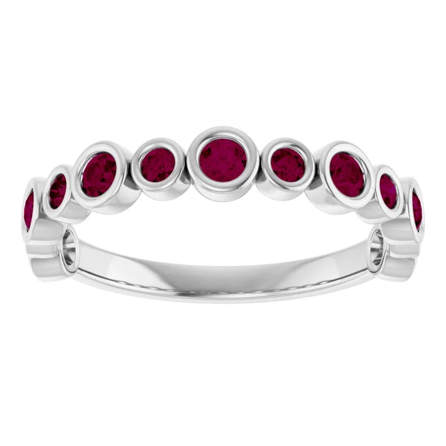 10K Rose 1/3 CTW Lab-Grown Diamond  Anniversary Band