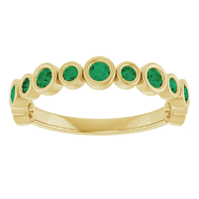 10K Rose 1/3 CTW Lab-Grown Diamond  Anniversary Band