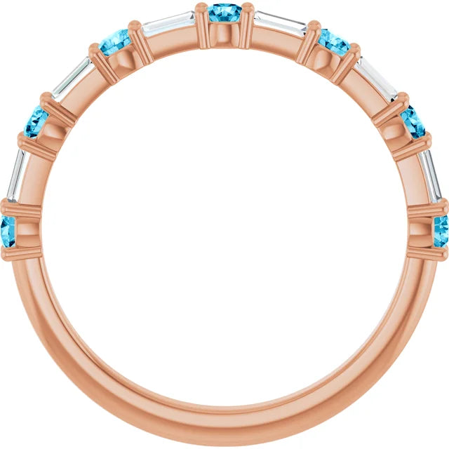 10K Yellow 1/2 CTW Lab-Grown Diamond Anniversary Band