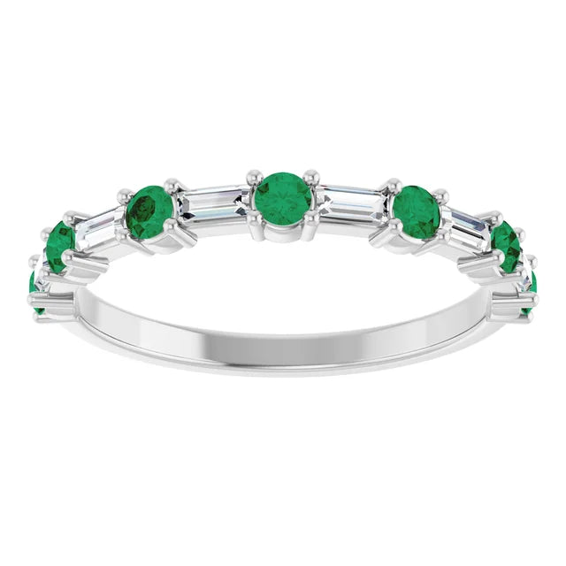 10K Yellow 1/2 CTW Lab-Grown Diamond Anniversary Band