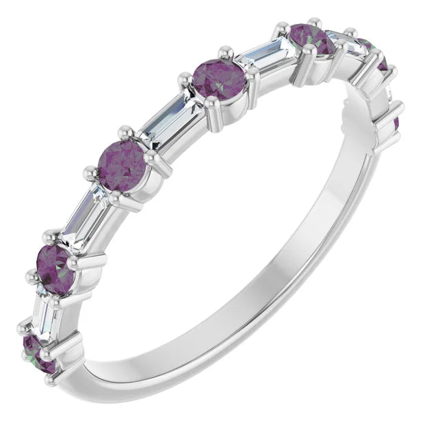 10K Yellow 1/2 CTW Lab-Grown Diamond Anniversary Band