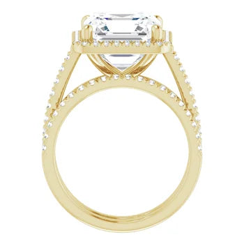 IVY Trilogy Engagement Ring with upswept shank