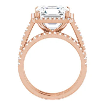 IVY Trilogy Engagement Ring with upswept shank