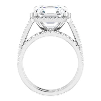 IVY Trilogy Engagement Ring with upswept shank
