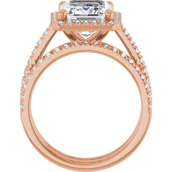 IVY Trilogy Engagement Ring with upswept shank