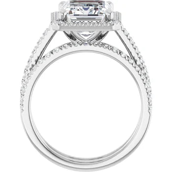 IVY Trilogy Engagement Ring with upswept shank
