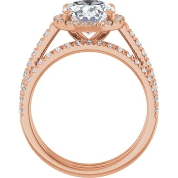 IVY Trilogy Engagement Ring with upswept shank