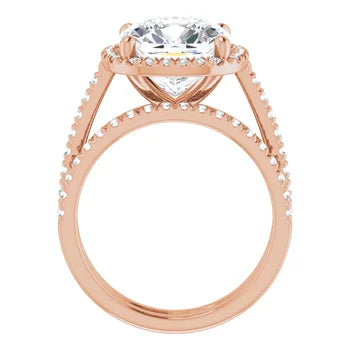 IVY Trilogy Engagement Ring with upswept shank