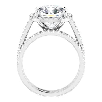 IVY Trilogy Engagement Ring with upswept shank
