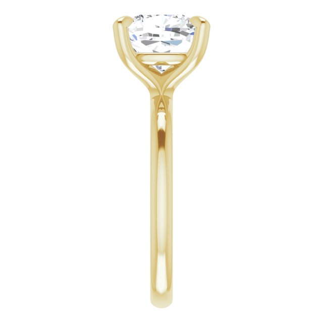 MIA Solitaire Cushion Engagement Ring - 18K Yellow Gold - View 4