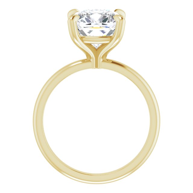 MIA Solitaire Cushion Engagement Ring - 18K Yellow Gold - View 2