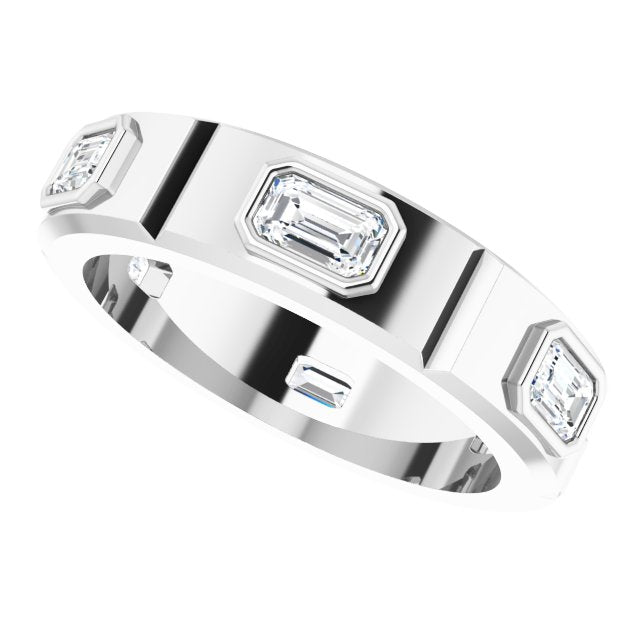 Achilles Engagement Ring - Platinum - Diamond Spread 1