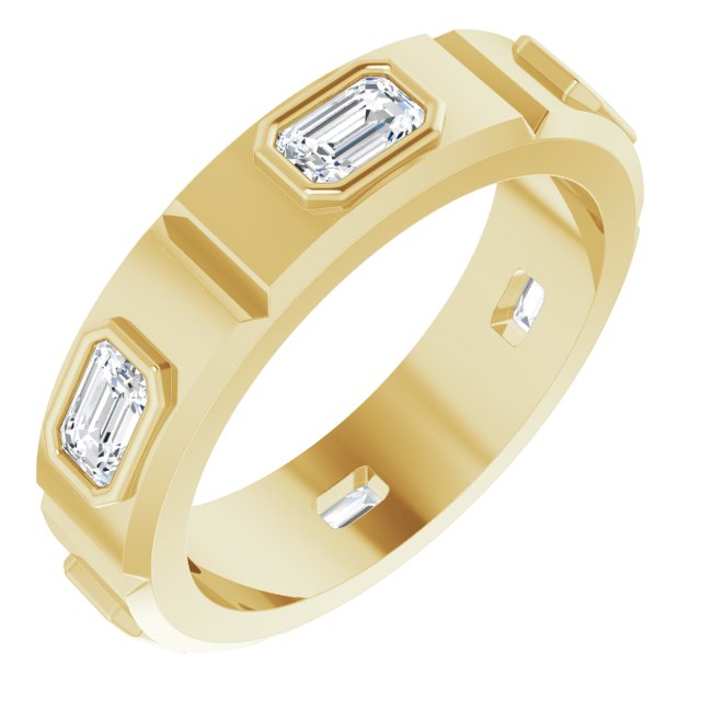 Achilles Engagement Ring - 18ct Yellow Gold - Diamond Spread 1