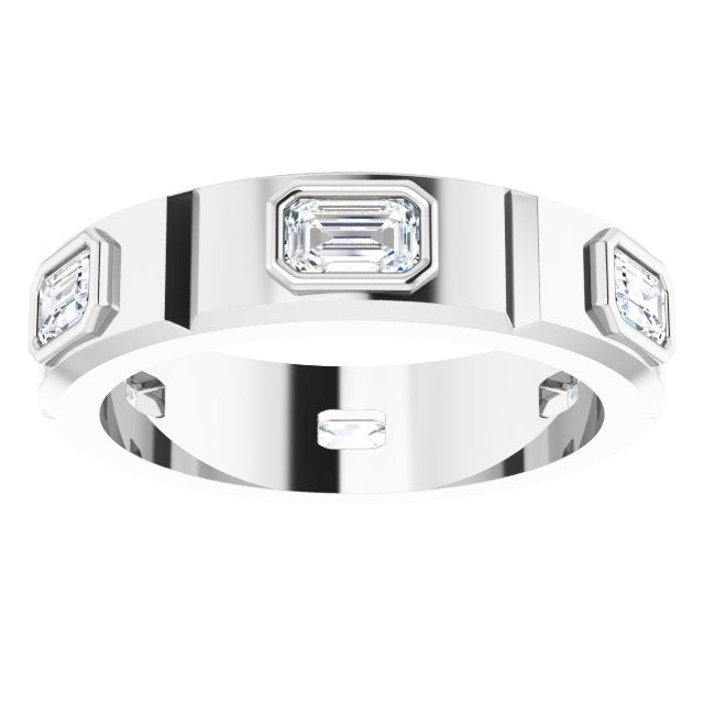 Achilles Engagement Ring - 10ct White Gold - Diamond Spread 1