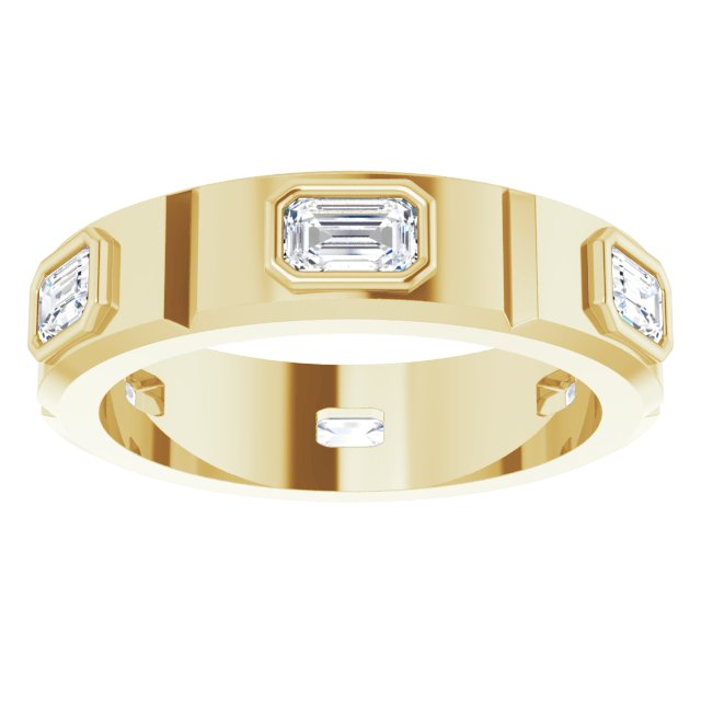 Achilles Engagement Ring - 10ct Yellow Gold - Diamond Spread 1