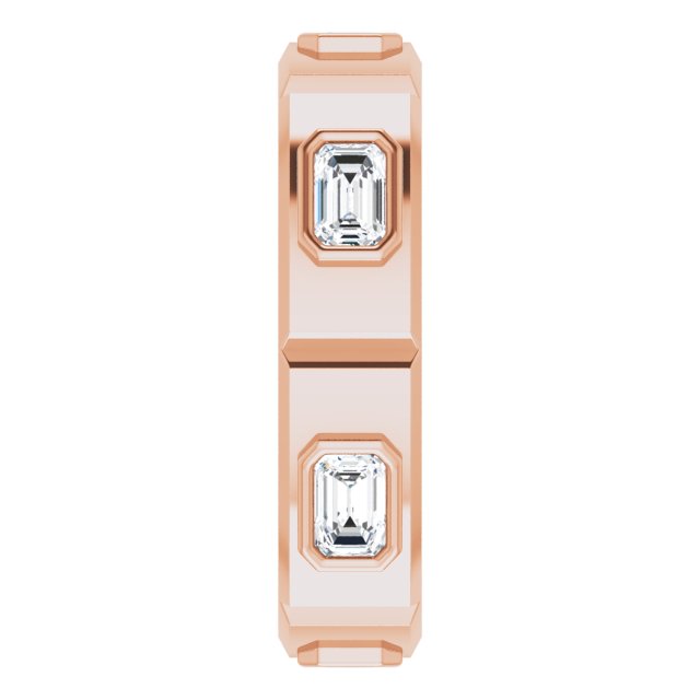 Achilles Engagement Ring - 10ct Rose Gold - Diamond Spread 1