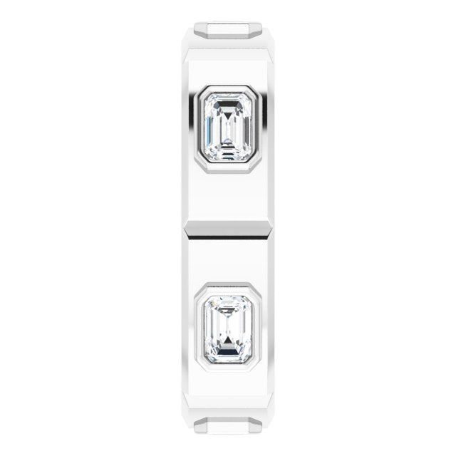 Achilles Engagement Ring - 10ct White Gold - Diamond Spread 1
