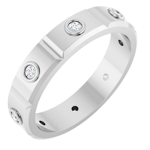 Achilles Engagement Ring - Platinum - Diamond Spread 1