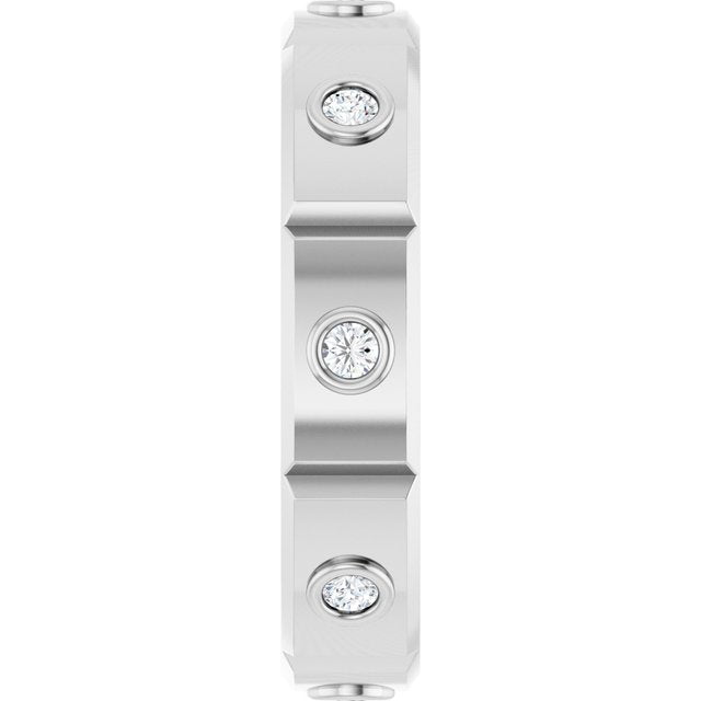 Achilles Engagement Ring - 10ct White Gold - Diamond Spread 1