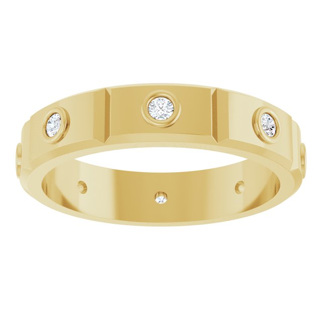 Achilles Engagement Ring - 10ct Yellow Gold - Diamond Spread 1