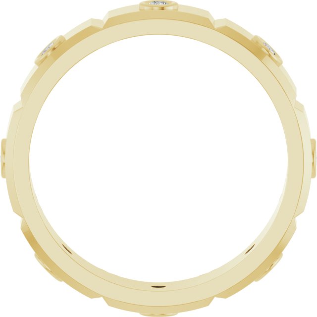 Achilles Engagement Ring - 10ct Yellow Gold - Diamond Spread 1