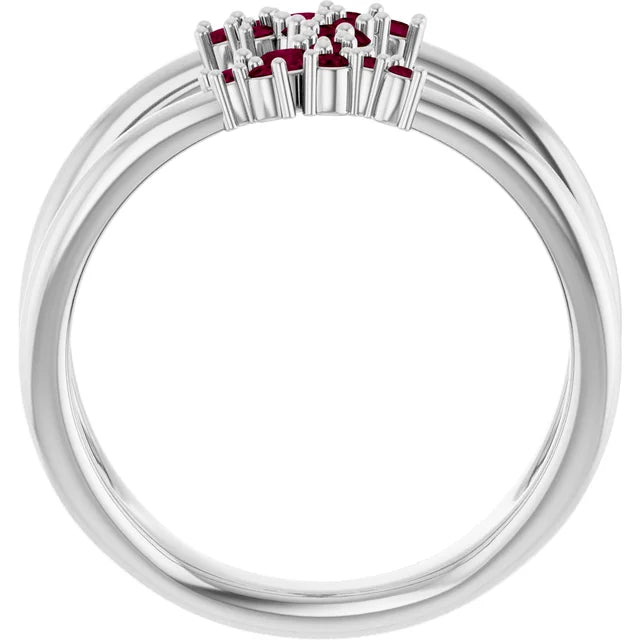 10K Yellow 1/3 CTW Lab-Grown Diamond Negative Space Ring