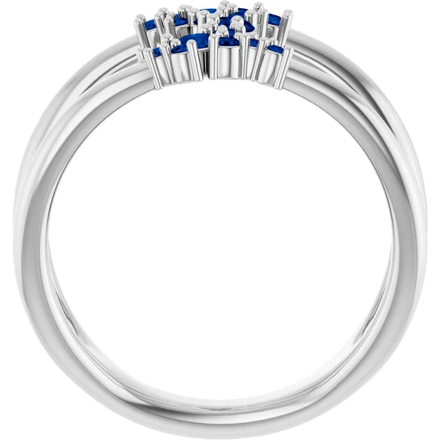 10K Yellow 1/3 CTW Lab-Grown Diamond Negative Space Ring