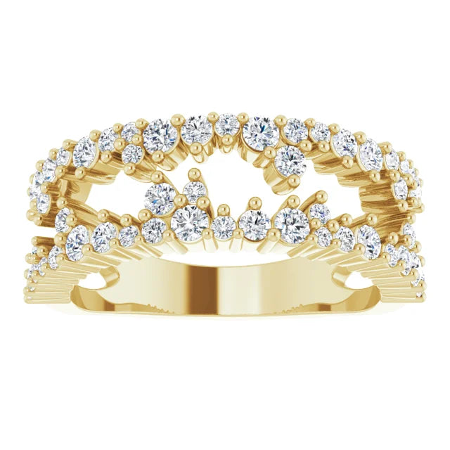 LACUNA Claw set Diamond or gemstone Ring Jewelry