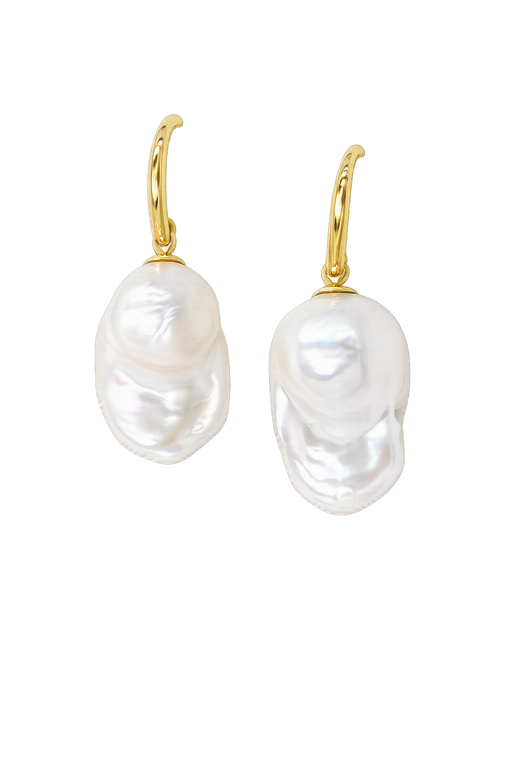 Lumi Baroque Pearl Drop Hook Earrings