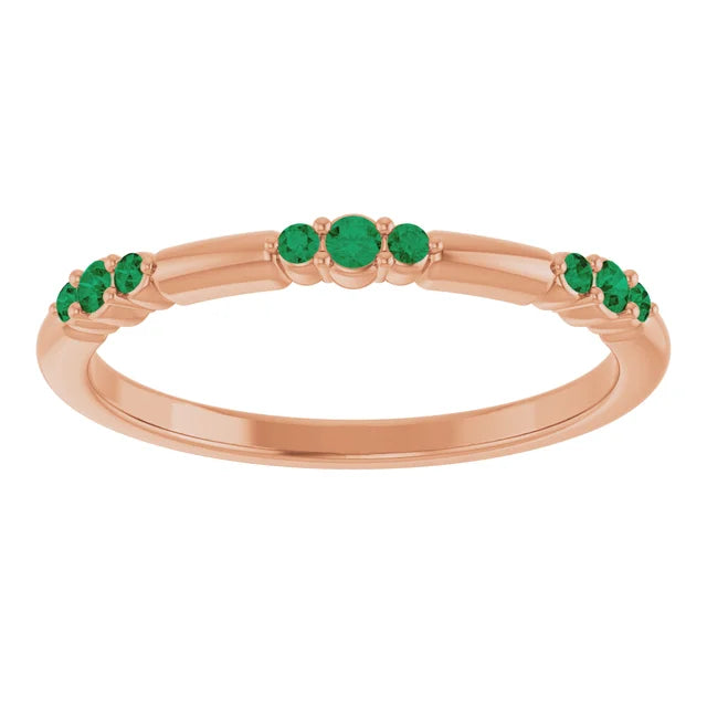 Lab-Grown Diamond SLEEK Claw set stackable ring Jewelry