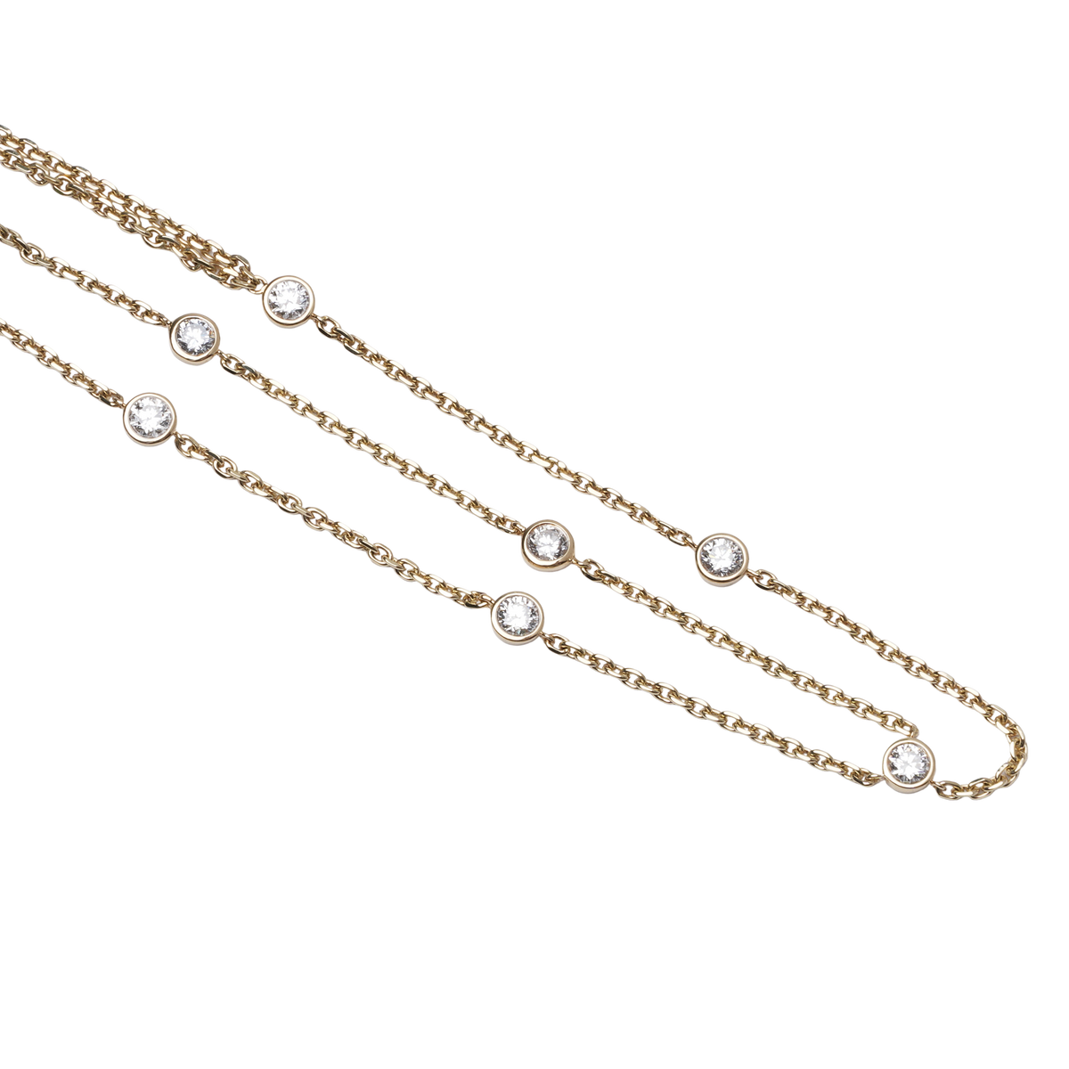 10ct Yellow Gold Lab Grown Diamond Hand Bracelet