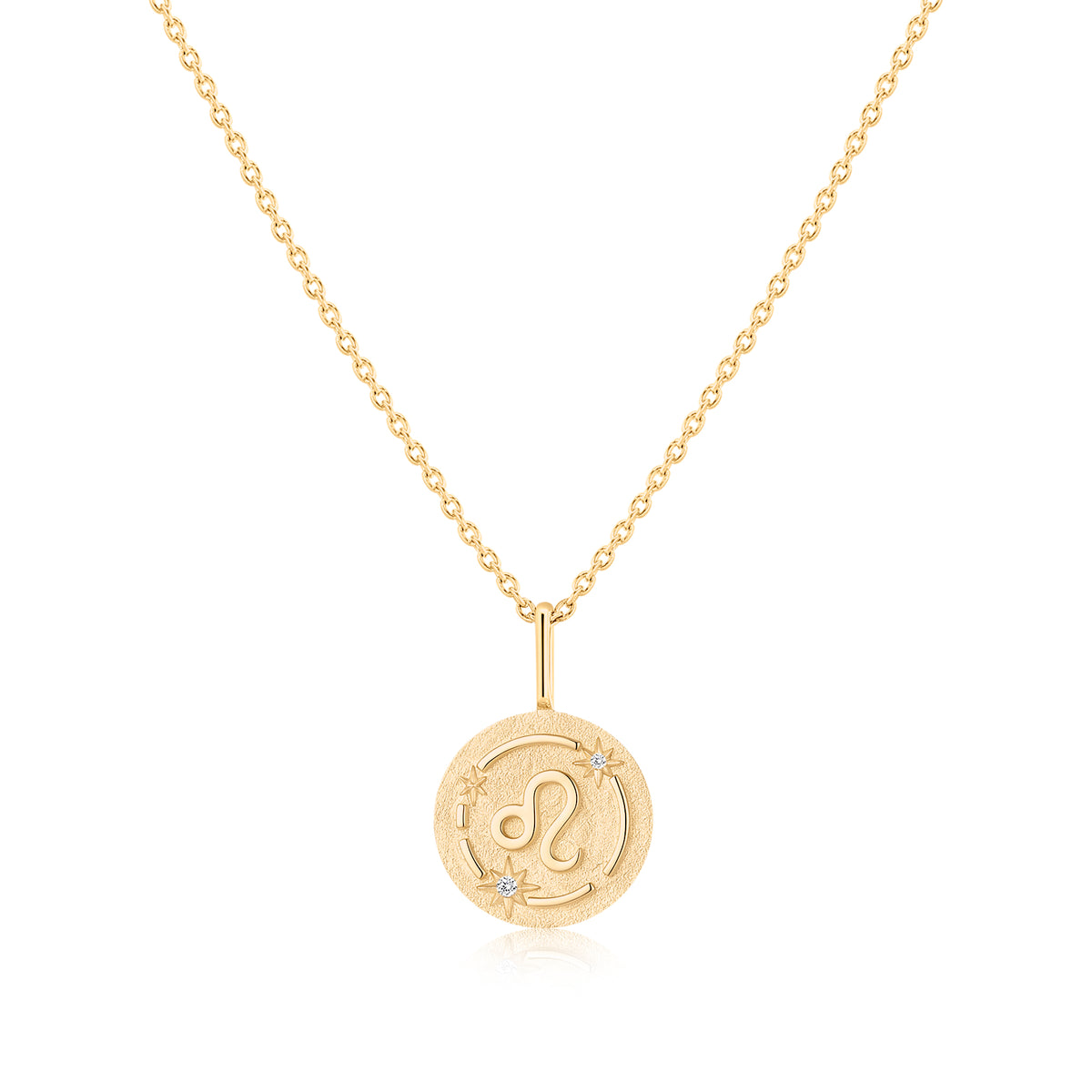 Leo Zodiac Pendant 9ct Yellow Gold