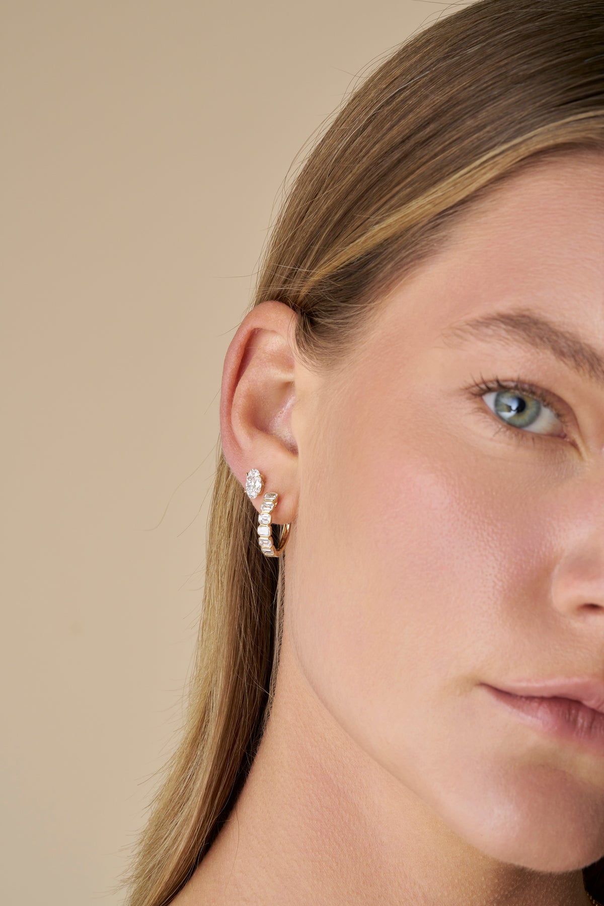 2.00ct Oval Cut Lab-Grown Diamond Talon Studs
