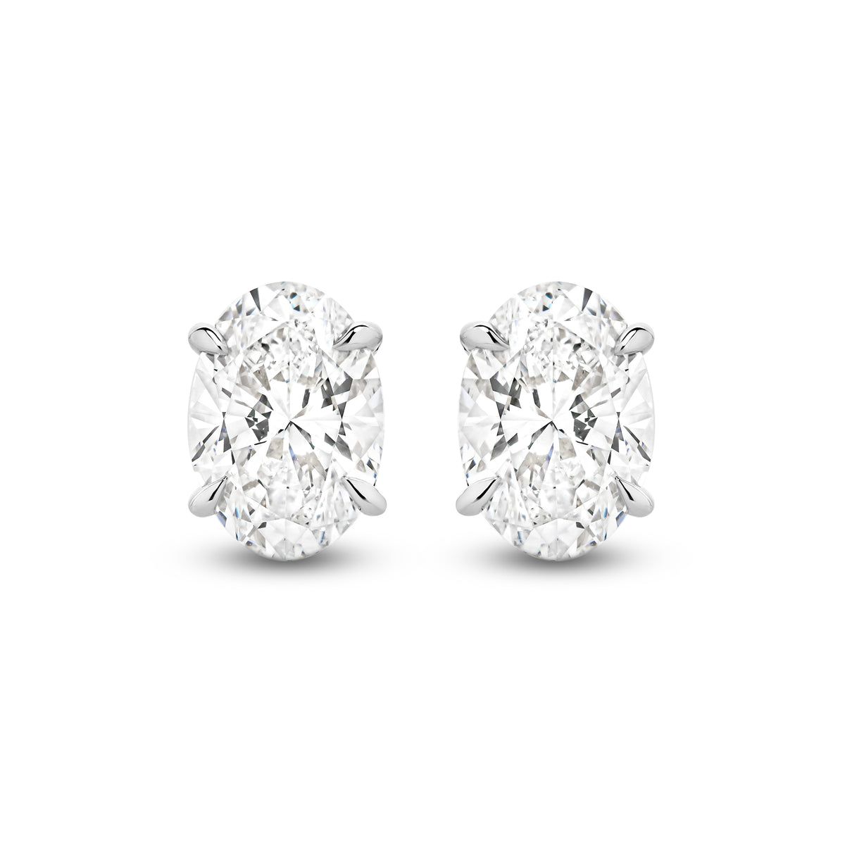 2.80ct Oval cut Lab-Grown Diamond Studs