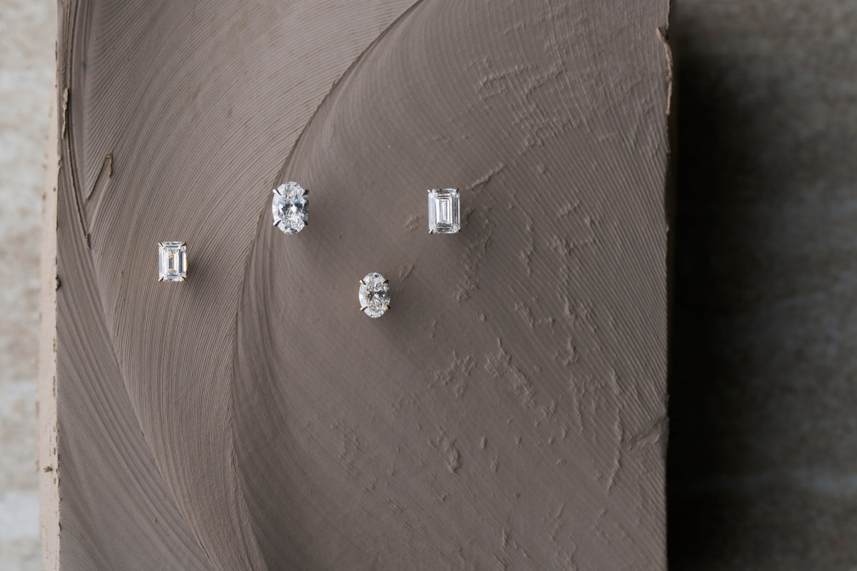 2.80ct Oval cut Lab-Grown Diamond Studs