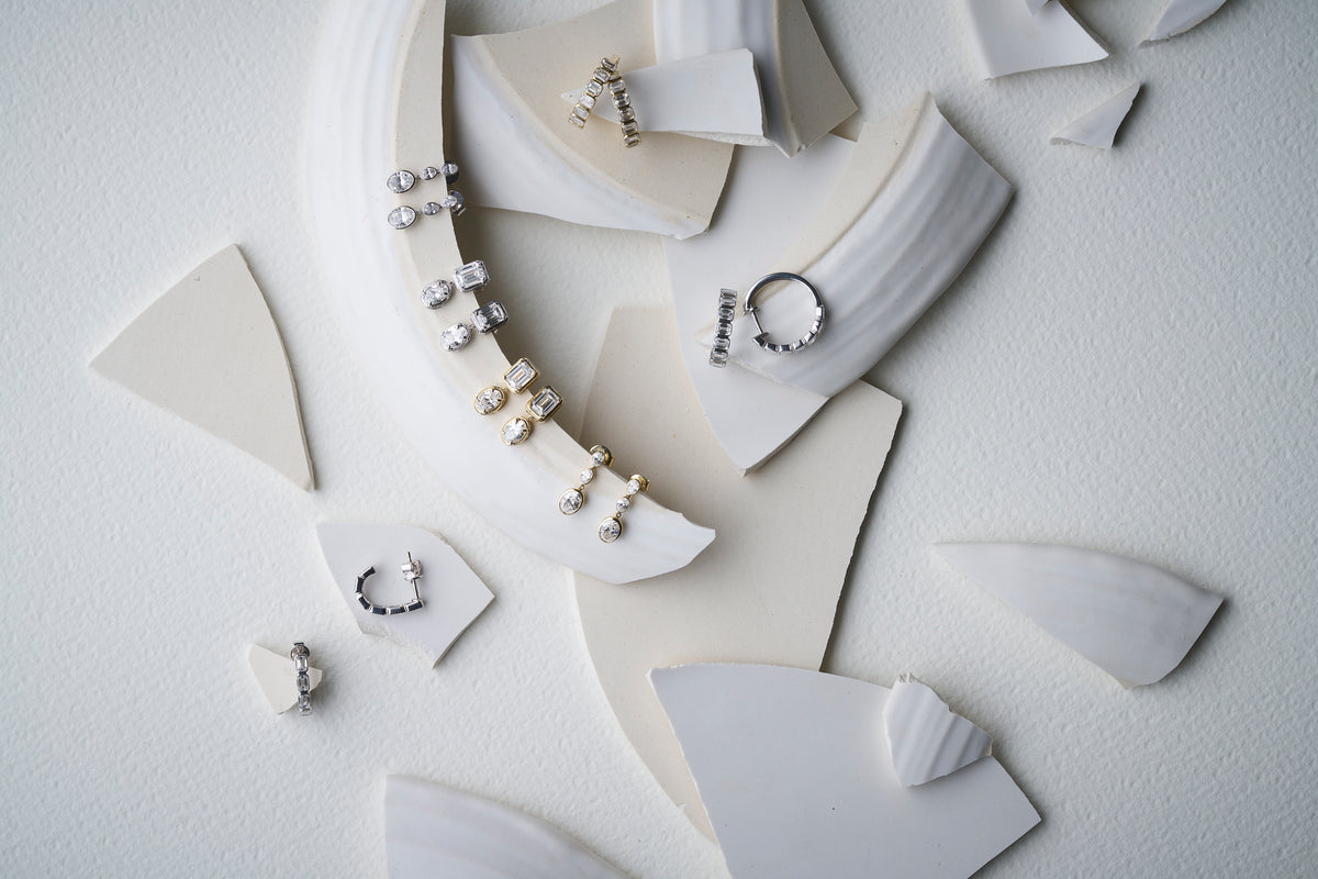 Oval Lab Grown Diamond Dop Earrings
